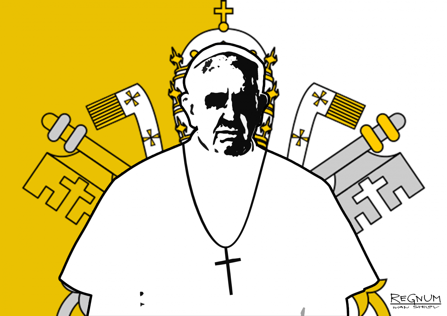 Мемы про Ватикан. Папа Римский с флагом Украины. Флаг папы Римского. Папа Римский Мем.
